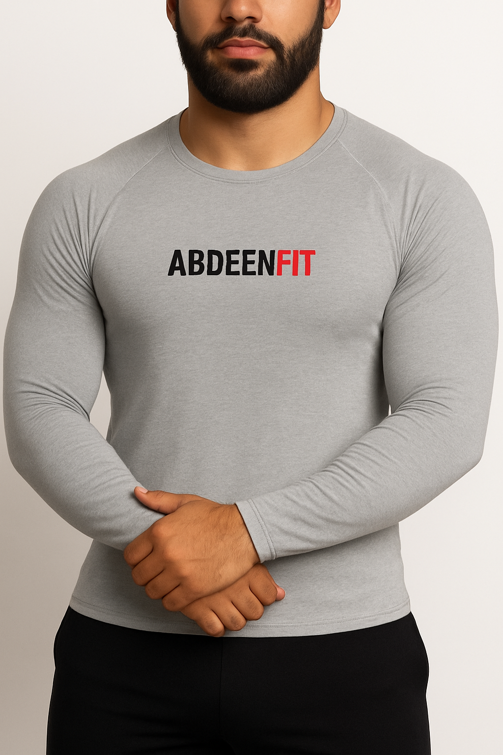 ABDEENFIT Performance Compression Shirt – Black, light grey, white